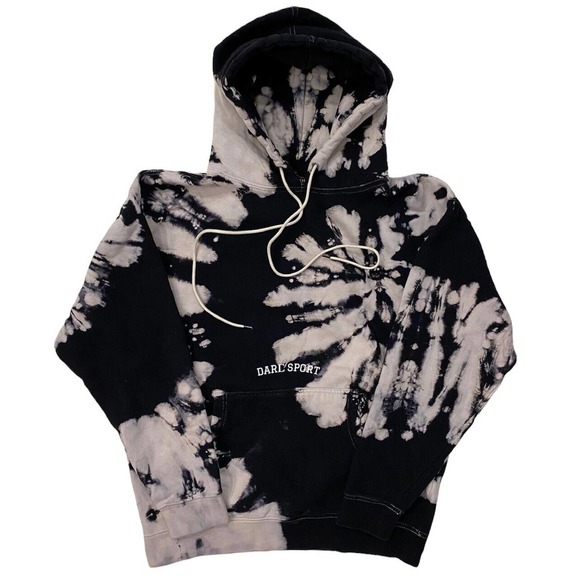 Darc Sport Other - Darc Sport Men's Brothers USA Tie Dye Hoodie Sweatshirt - Black/Cream